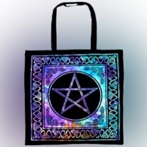 Pentacle Tote Bag in tie dye